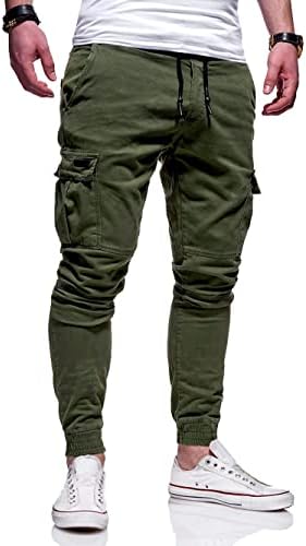 BUXKR Mens Cargo Pants Casual Hiking Pants Workout Joggers Sweatpants for Men