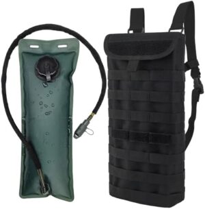 Tactical MOLLE Hydration Pack Carrier Backpack with 3L Water Bladder