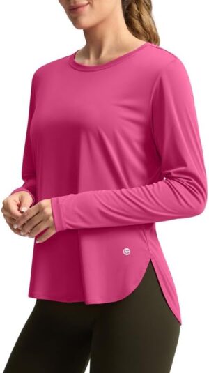 Women's Sun Shirts UPF 50+ Long Sleeve UV Protection Shirt Lightweight Quick Dry Workout Hiking Tops for Women