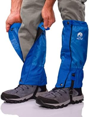 Pike Trail Waterproof Adjustable Leg Gaiters: for Hiking in Mud, Sand, and Snow - Hunting, Mountain Climbing, or Snowshoeing