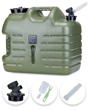 UPWOIGH 5 Gallon Water Jug, Camping Water Container,Truly No Leakage Water Storage,Large Military Green Water Tank,BPA Free Portable Emergency Water Containers for Outdoors Hiking Accessories