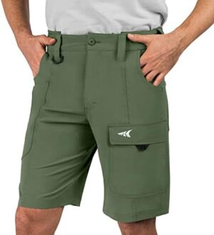 KastKing Rekon Men's Fishing Cargo Shorts, Quick Dry Casual Hiking Shorts for Men, Travel Golf Camping Tactical