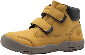 i78 78 Kids Boys Hiking Shoes Chelsea Mid Ankle Boots for Outdoor Trekking Walking Synthetic Non-Slip Lightweight