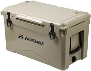 EchoSmile 30/35/40 Quart Rotomolded Cooler, 5 Days Protale Ice Cooler, Ice Chest Suit for BBQ, Camping, Pincnic, and Other Outdoor Activities