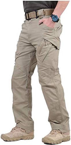 CARWORNIC Gear Men's Hiking Tactical Pants Lightweight Cotton Outdoor Military Combat Cargo Trousers