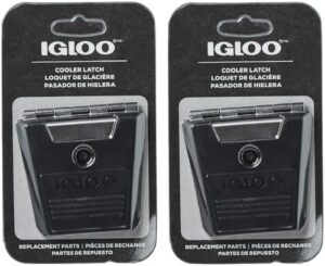 Igloo Cooler Hybrid Stainless/Plastic Latch Post & Screws, 2-Pack, Black