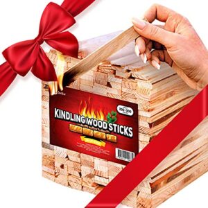 Zorestar Kindling Wood fire Starter Sticks 200-300 pc - 100% Eco-Friendly Kiln Dried Firewood Fire Starters for Fireplace, Campfire, BBQ, Wood Stoves, Camping Natural Firestarters Better Than Fatwood