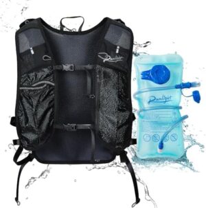 Hydration Backpack Running Hydration Vest Lightweight Runner Hydration Pack with 1.5L Water Bladder Water Backpack for Hiking Marathon Biking Raves for Women Men