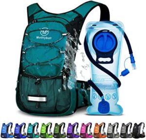 Hydration Pack, Insulated Hydration Backpack with 2L BPA Free Water Bladder and Storage, Hiking Backpack for Men, Women, Kids for Running, Cycling, Camping - Keep Liquid Cool up to 5 Hours