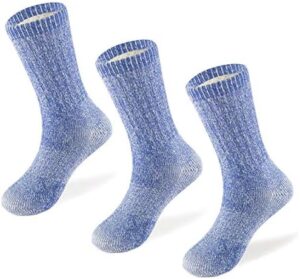 MERIWOOL Merino Wool Kids Hiking Socks for Children 3 Pairs