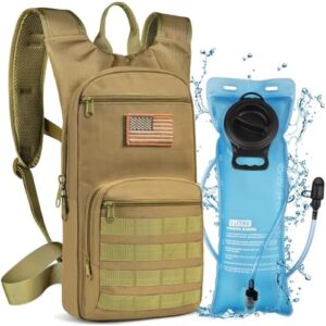 3L Hydration Backpack, Water Backpack with TPU Water Bladder, Tactical Hydration Pack for Men Women, Perfect Molle Water Backpack for Hiking, Biking, and Hunting