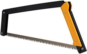 AGAWA - BOREAL21 -> 21 Inch Folding Bow Saw - Black Frame, Yellow Handle, 21" All Purpose Blade