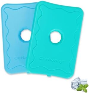 Cerbonny Ice Packs For Lunch Boxes,Lunch Box Ice Packs,Ice Packs For Cooler,Freezer Packs,Cooler Ice Packs,Freezer Packs For Lunch Boxes,Fit For 3+