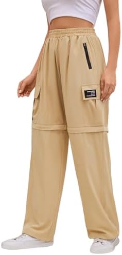 SANGTREE Girls & Women's Waterproof Outdoor Casual Cargo Jogger Pants