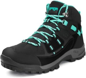 R CORD Womens Hiking Boots Waterproof Non-Slip Comfortable Hiking Boots Womens Walking Boots for Outdoor