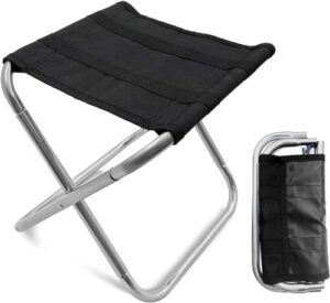 Portable Mini Folding Stool, Small Camping Stool Mortable Stool Can Hold Up to 160 Lbs