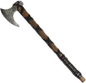 LarpGears Halloween Realistic Foam Viking Fake Axe Toy Great for LARP 25'' Length