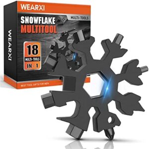 Stocking Stuffers for Men Adults, Gifts for Men 18 in 1 Snowflake Multitool, Mens Gifts for Christmas, Cool Gadgets for Men, Christmas Gifts for Men Unique, Dad Gifts for Men Who Have Everything