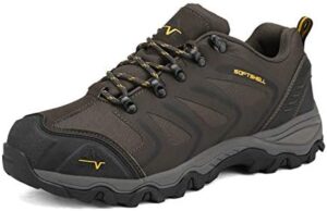 NORTIV 8 Men's Low Top Waterproof Hiking Shoes Trekking Trails Outdoor Work Shoes