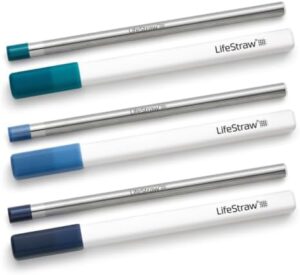 LifeStraw Sip – Reusable Stainless Steel Water Filter Drinking Straw