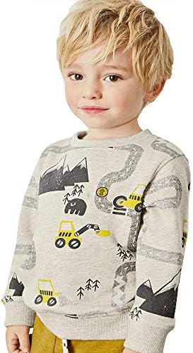 Bumeex Toddler Boy's Kids Crewneck Pullover Sweatshirts 2-7Year