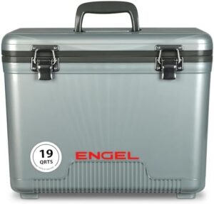 Engel 19qt Leak-Proof, Air Tight, Drybox Cooler and Small Hard Shell Lunchbox for Men and Women