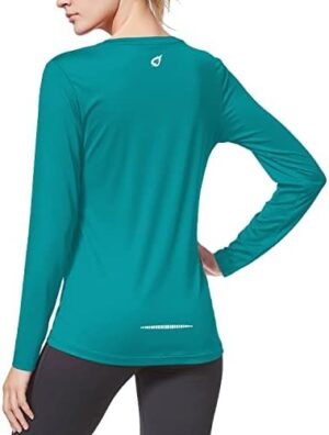 BALEAF Long Sleeve Workout Tops for Women Running Athletic Shirts Active Quick Dry Lightweight Moisture Wicking