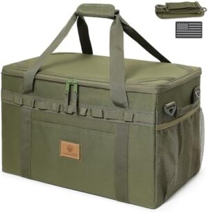 Tactical Camping Storage Bag Utility Tote Bag Organizer with Axe Holder & Shoulder Strap