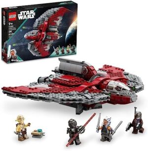 LEGO Star Wars Ahsoka Tano’s T-6 Jedi Shuttle, Star Wars Playset Based on the Ahsoka TV Series, Show Inspired Building Toy for Ahsoka Fans Featuring a Buildable Starship and 4 Star Wars Figures, 75362