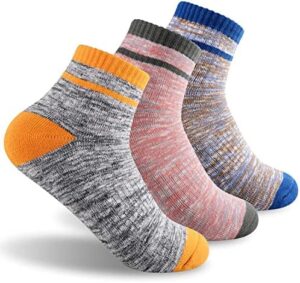 FEIDEER Hiking Walking Socks For Women, Multi-pack Outdoor Recreation Socks Moisture Wicking Crew Socks