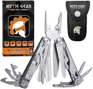 Multitool 20-in-1 Pliers and Knife Set - Ultimate Portable, Multipurpose Gear with Pocket Clip, Nylon Bag, and Safety Lock - Perfect for Home, Outdoor, Camping, Hiking, DIY, and Professional Use