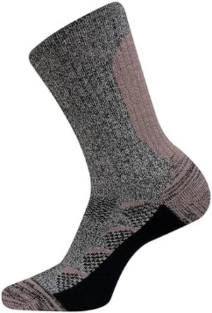 Merrell Kids' MOAB Hiking Midweight Cushion Crew Socks - Coolmax Moisture Management and Arch Support