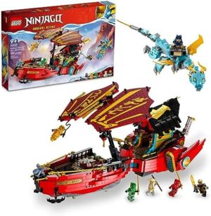 LEGO NINJAGO Destiny’s Bounty – Race Against Time 71797 Building Toy Features a Ninja Airship, 2 Dragons and 6 Minifigures, Gift for Boys and Girls Ages 9+ Who Love Ninjas and Dragons