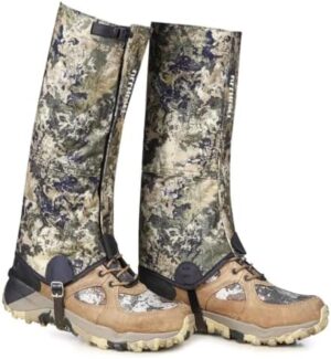 Hunting Gaiters Leg Gaiters: High-Performance Hunting Boot Gaiters, Waterproof Hiking Gaiters with Upgraded Rubber