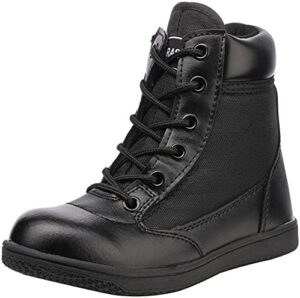 Boys Girls Outdoor Ankle Hiking Boots Trekking Walking Shoes Military Work Combat Jungle Boots