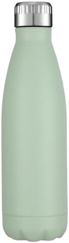 HASLE OUTFITTERS 17oz Stainless Steel Water Bottles, Vacuum Insulated Water Bottles Double Walled Reusable Metal Sports Water Bottles Keep Drinks Hot and Cold, Light Green, 1Pack