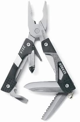 Gerber Vise Keychain Size Multi-Tool 2.4" Closed, Black