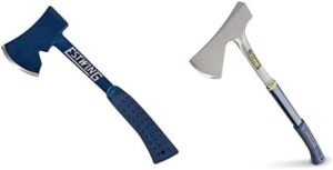 Estwing E6-25A Estwing 14" Blue Camper's Axe & E45A ES45A Fixed Blade,Hunting Knife,Outdoor,Camping, 26", Blue