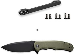 CIVIVI Praxis Bundled Titanium Pocket Clip, Great EDC Knife Set