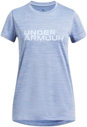 Under Armour Girls' Tech Twist Wordmark Logo Short Sleeve T Shirt