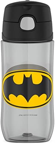 THERMOS FUNTAINER 16 Ounce Plastic Hydration Bottle with Spout, BATMAN