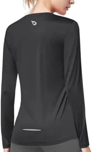 BALEAF Long Sleeve Workout Tops for Women Running Athletic Shirts Active Quick Dry Lightweight Moisture Wicking