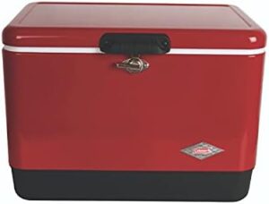 Coleman Cooler | Steel-Belted Cooler Keeps Ice Up to 4 Days | 54-Quart Cooler for Camping, BBQs, Tailgating & Outdoor Activities