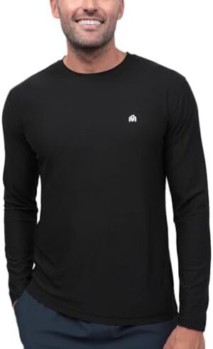 Long Sleeve Athletic Shirt for Men S - 4XL Dri Fit Performance Workout Shirt