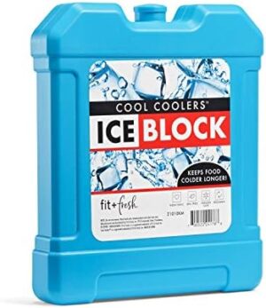 Fit and Fresh Cool, Large Cooler Ice, Blue Block