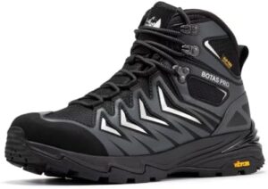 Men's Waterproof Hiking Boots, 6 Inch Slip Resistant Light Weight Outdoor Boots