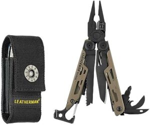 LEATHERMAN, Signal, 19-in-1 Multi-tool for Outdoors, Camping, Hiking, Fishing, Survival, Durable & Lightweight EDC, Made in the USA, Coyote Tan