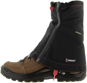 Kahtoola LEVAgaiter Mid GTX Gaiters, Waterproof Gore-TEX Shoe & Boot Protection for Mountaineering, Off-Trail Hiking in Mud, Snow & Ice