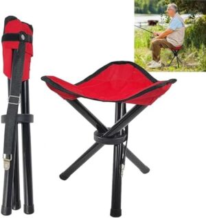 Travel Folding Camping Stool, (Sol·d by→Cenbee) Height 13.4" and Max Weight 300 lbs Outdoor Portable Party Chair Fishing Chair Seat for Camping Fishing Hiking Gardening and Beach Painting