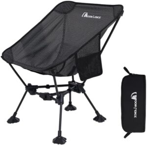 MOON LENCE Portable Folding Beach Chair with Detachable Anti-Sinking Claw Feet - Foldable Lightweight Camping Chairs with Tear Resistant Fabric Supports 400Lbs